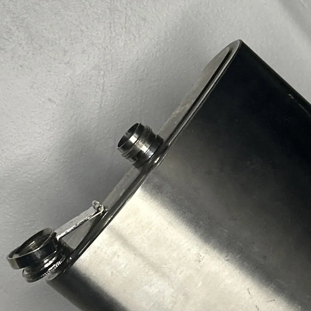 Classic‎ Stainless Steel Hip Flask Curved Design 6oz Portable Liquor Container
